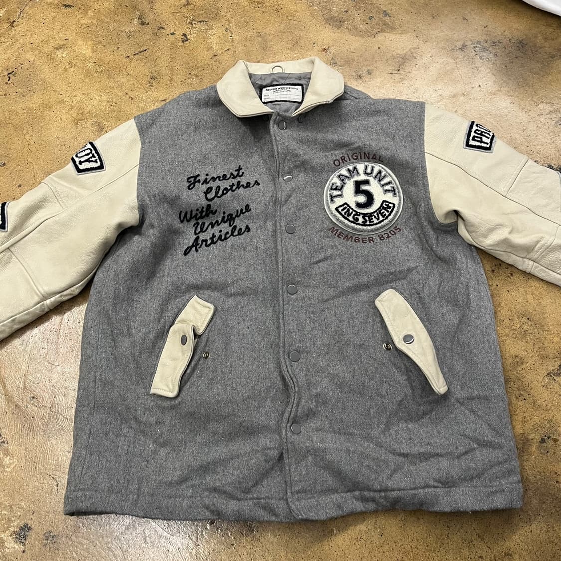 [정품] posh boy 스타디움 자켓 그레이 b18 상품이미지3