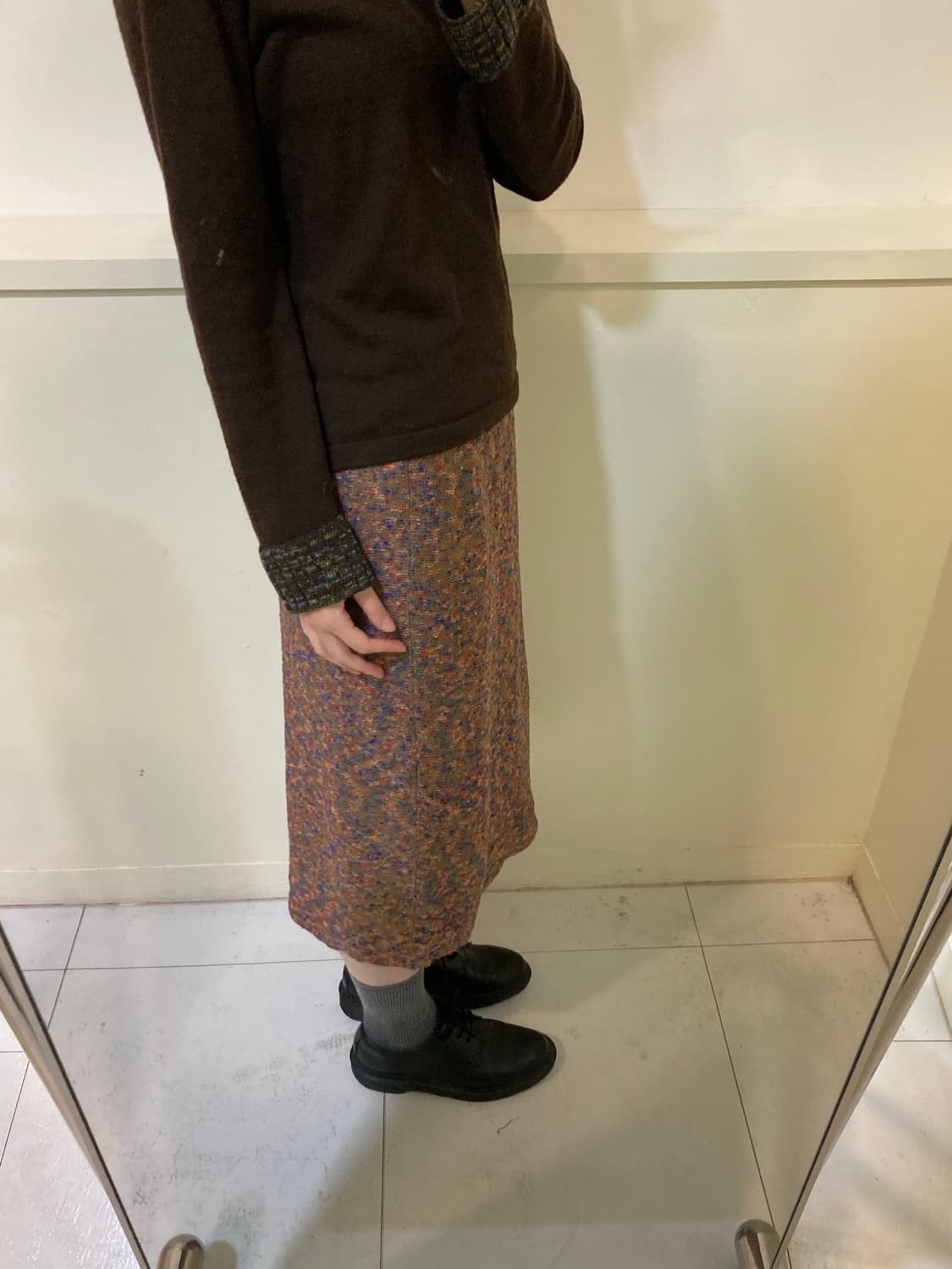 미쏘니 style 미디 레이어드 스커트 상품이미지10