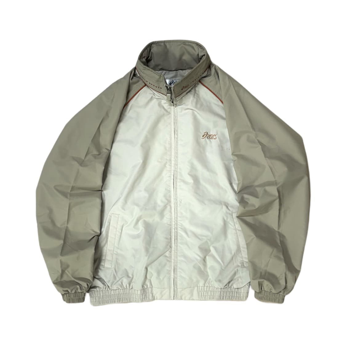 아식스 올드스쿨 베이지 연 브라운 바람막이 자켓 상품이미지2