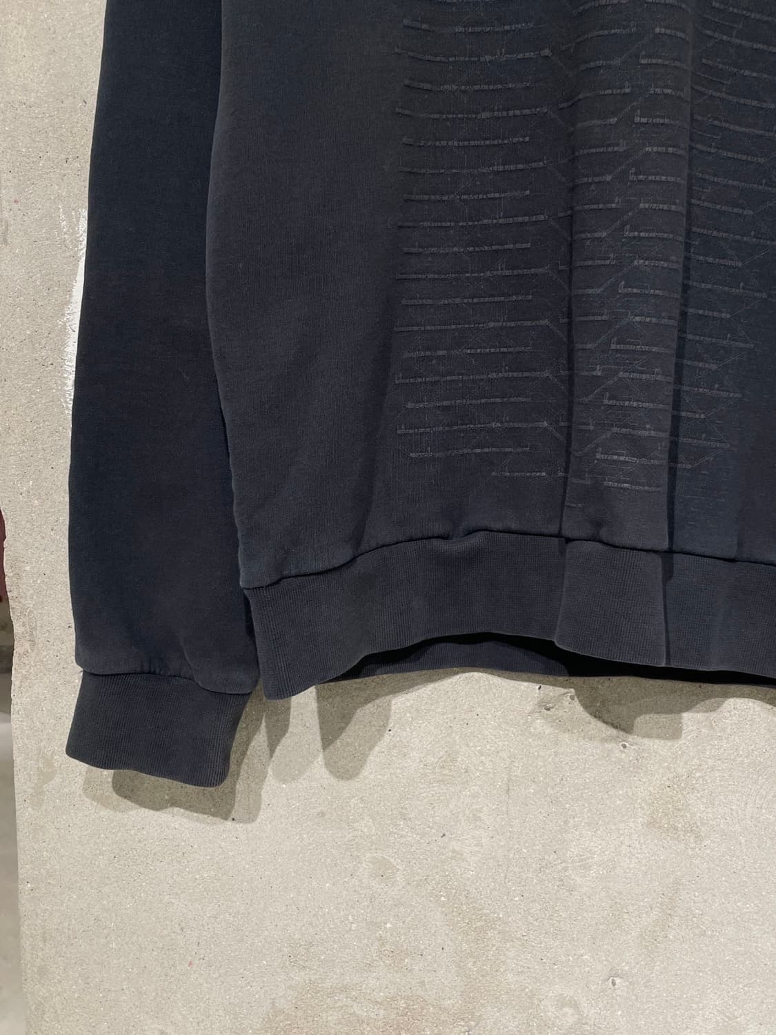 스톤 아일랜드 블랙 컴퍼스 로고 스웻 셔츠 상품이미지4