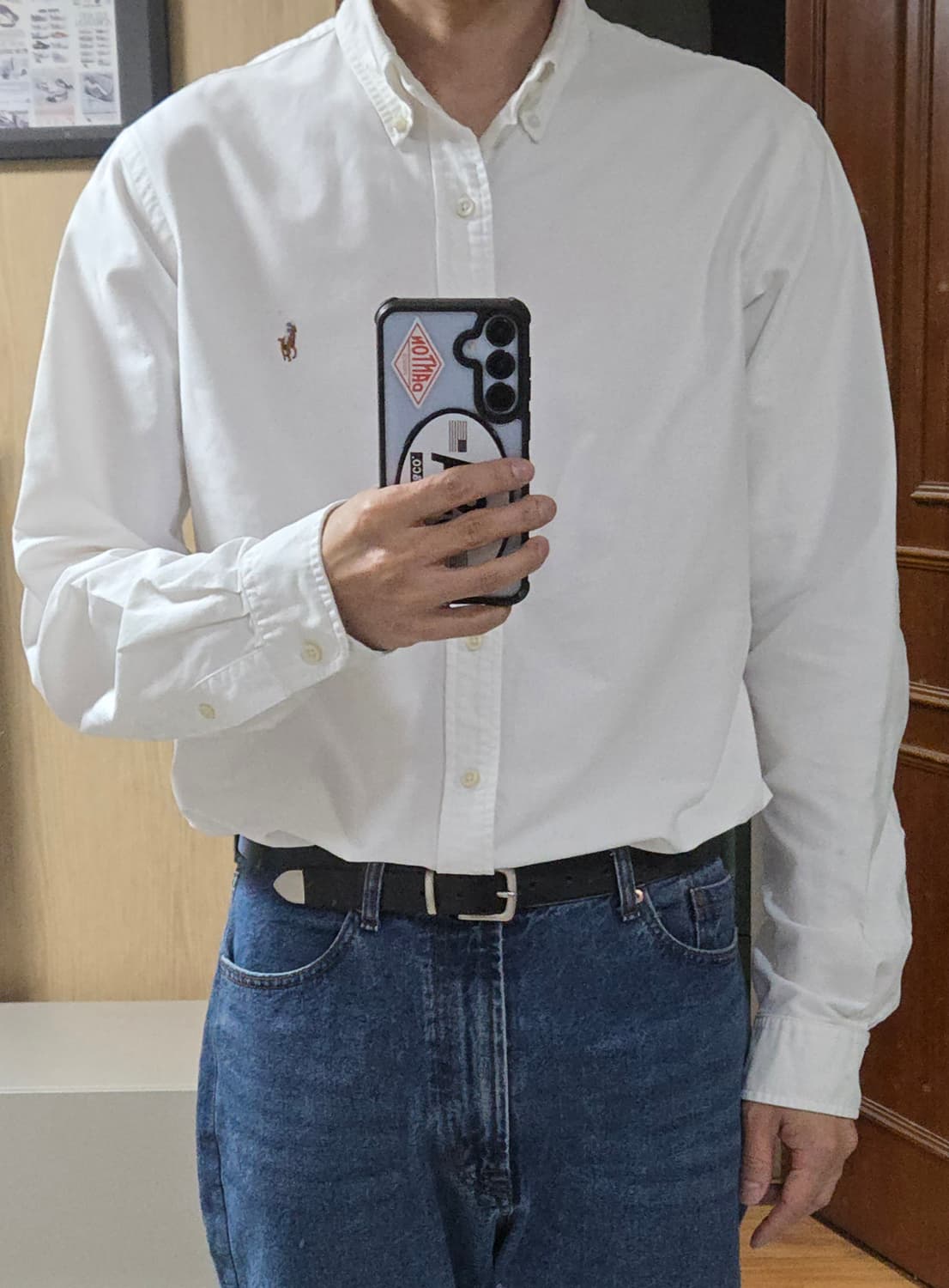 (착샷) 폴로 랄프로렌 옥스포드 셔츠 컬러 포니 상품이미지9