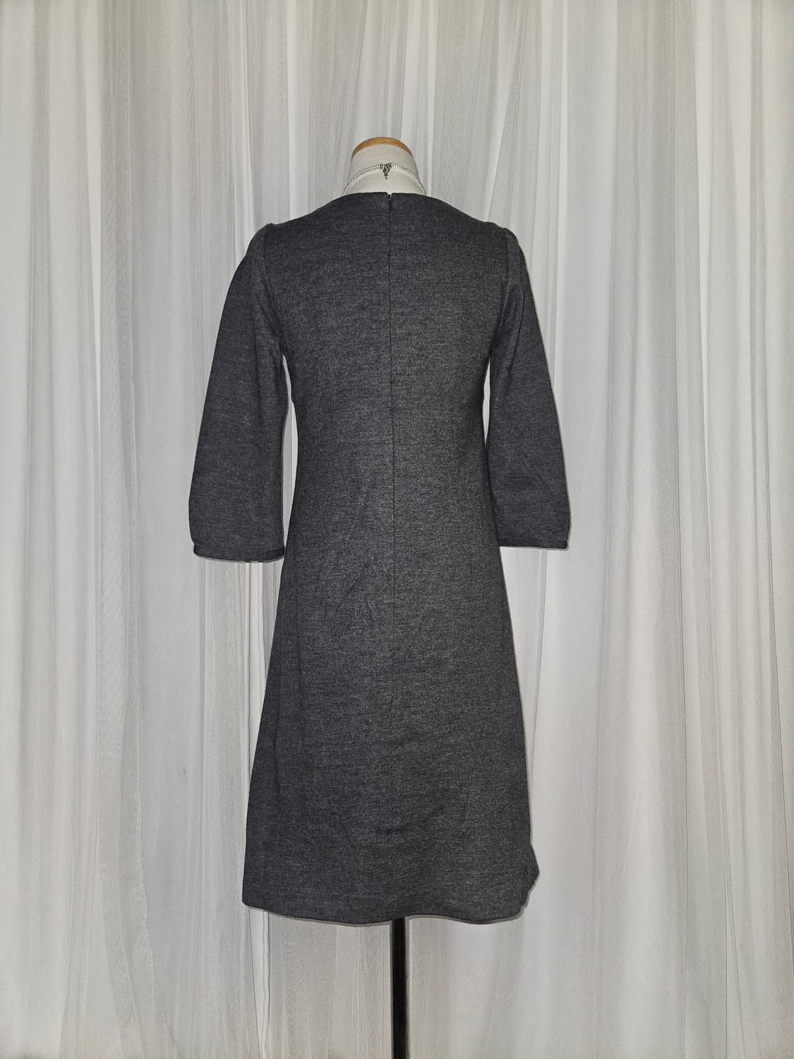 빈티지 히메 리본 포인트 니트 원피스 상품이미지3