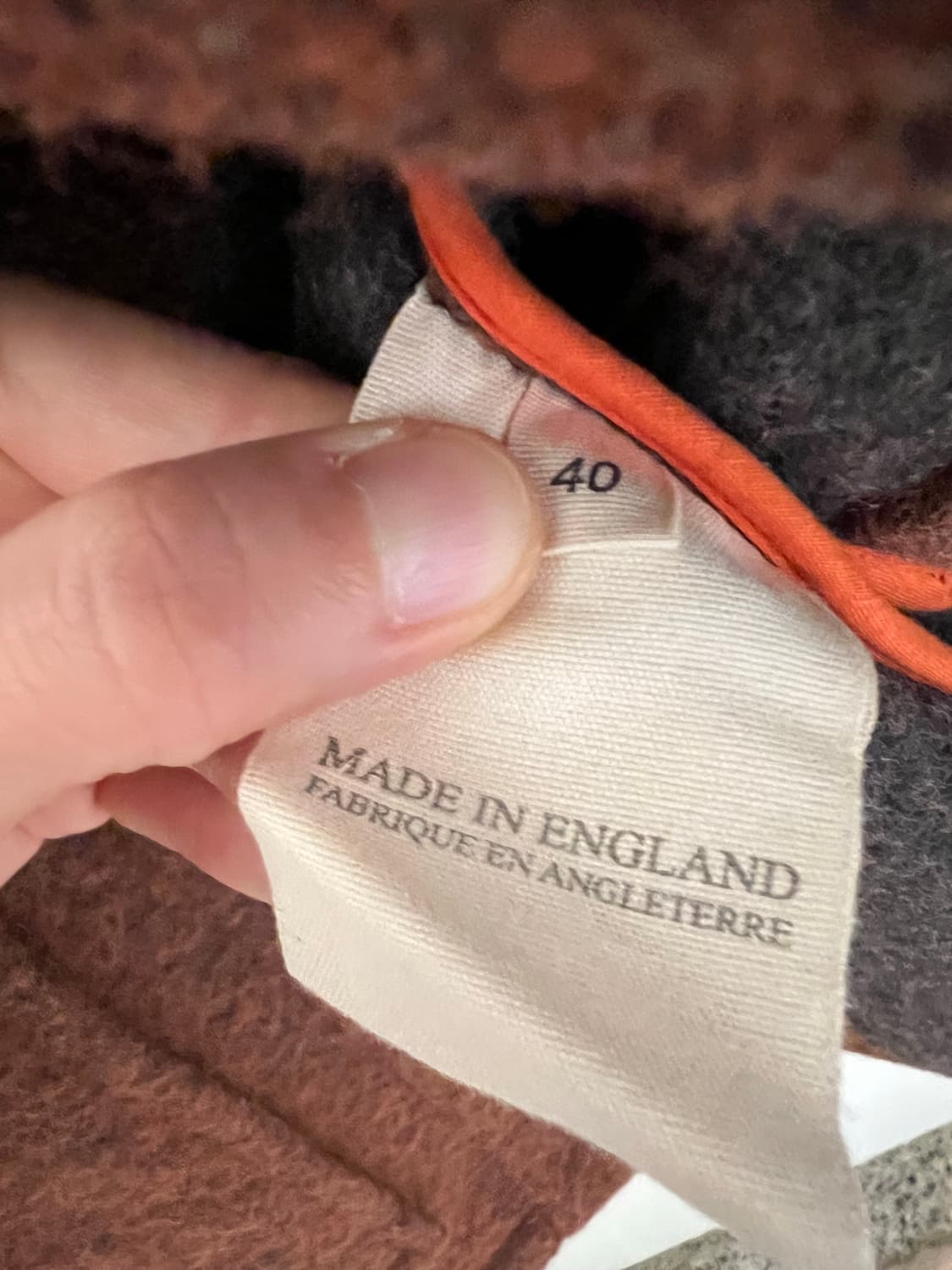 런던트레디션 더플 코트 오렌지 그레이 40사이즈 상품이미지10