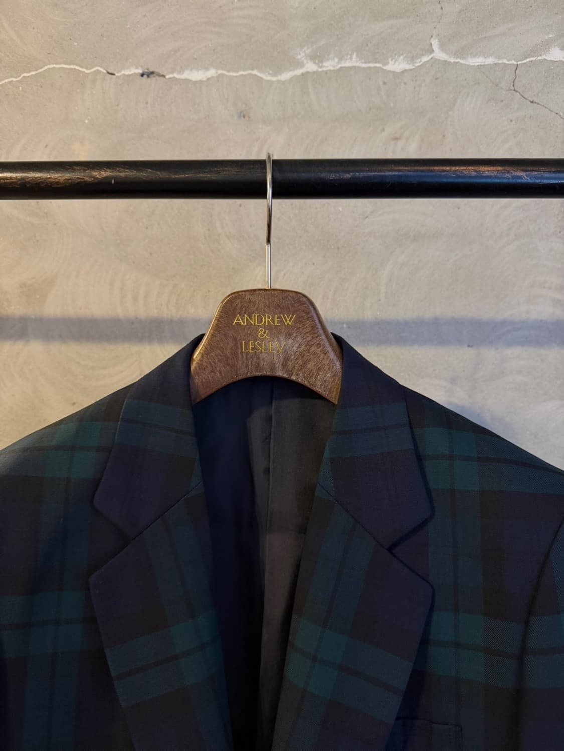 제이프레스 블랙와치 금장 블레이저 55~66 상품이미지3