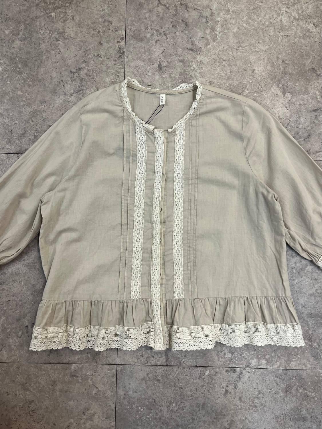 빈티지 블라우스 오트밀 #csz3284 상품이미지5