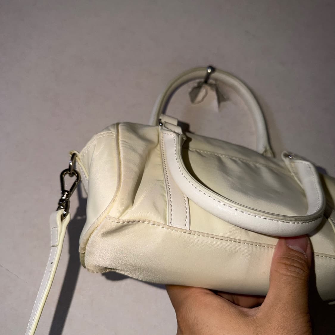 마뗑킴 베이비스포티 토트&크로스백 미니 아이보리 상품이미지4