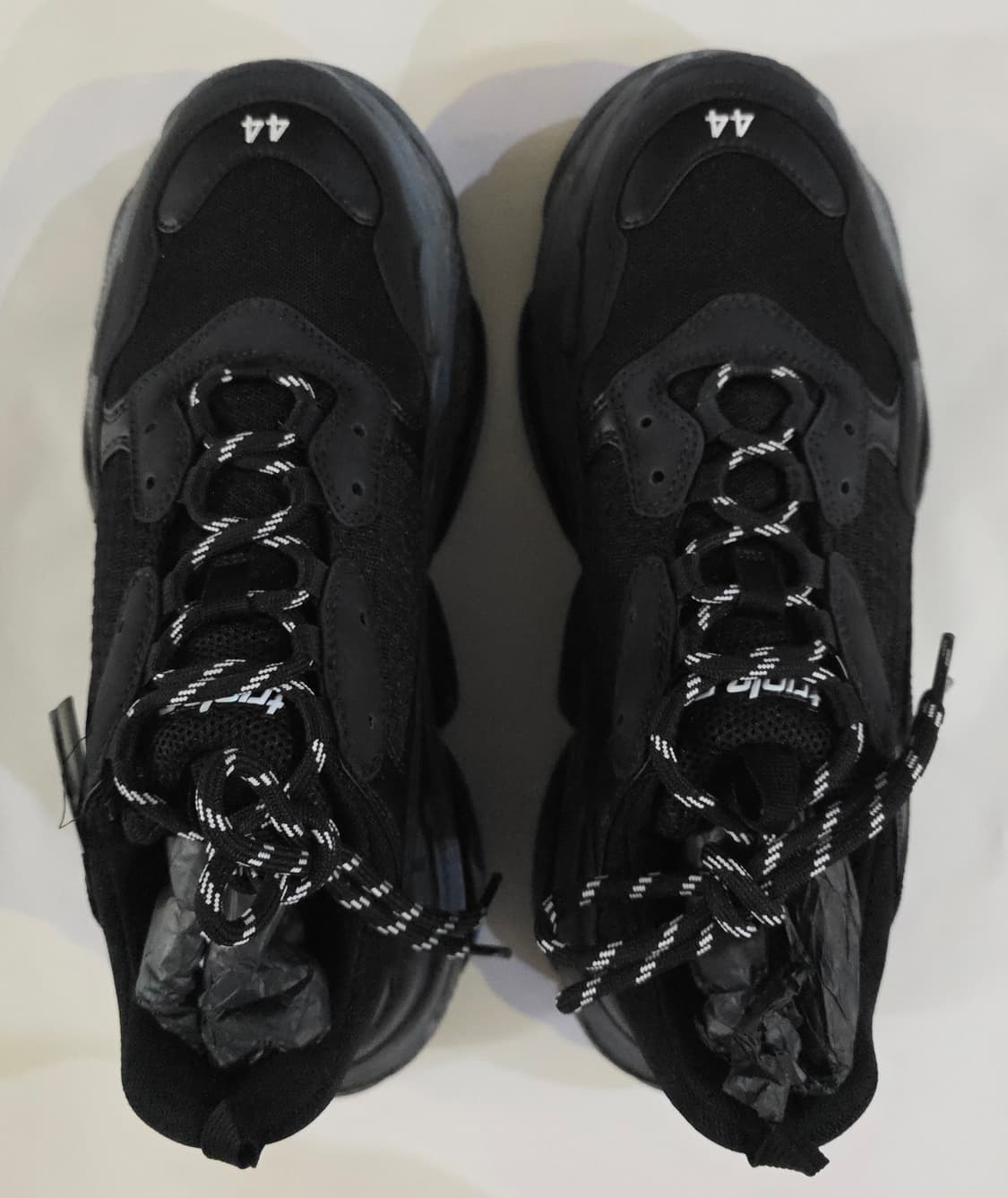 발렌시아가 트리플S 클리어솔 블랙 44 새 제품 상품이미지3