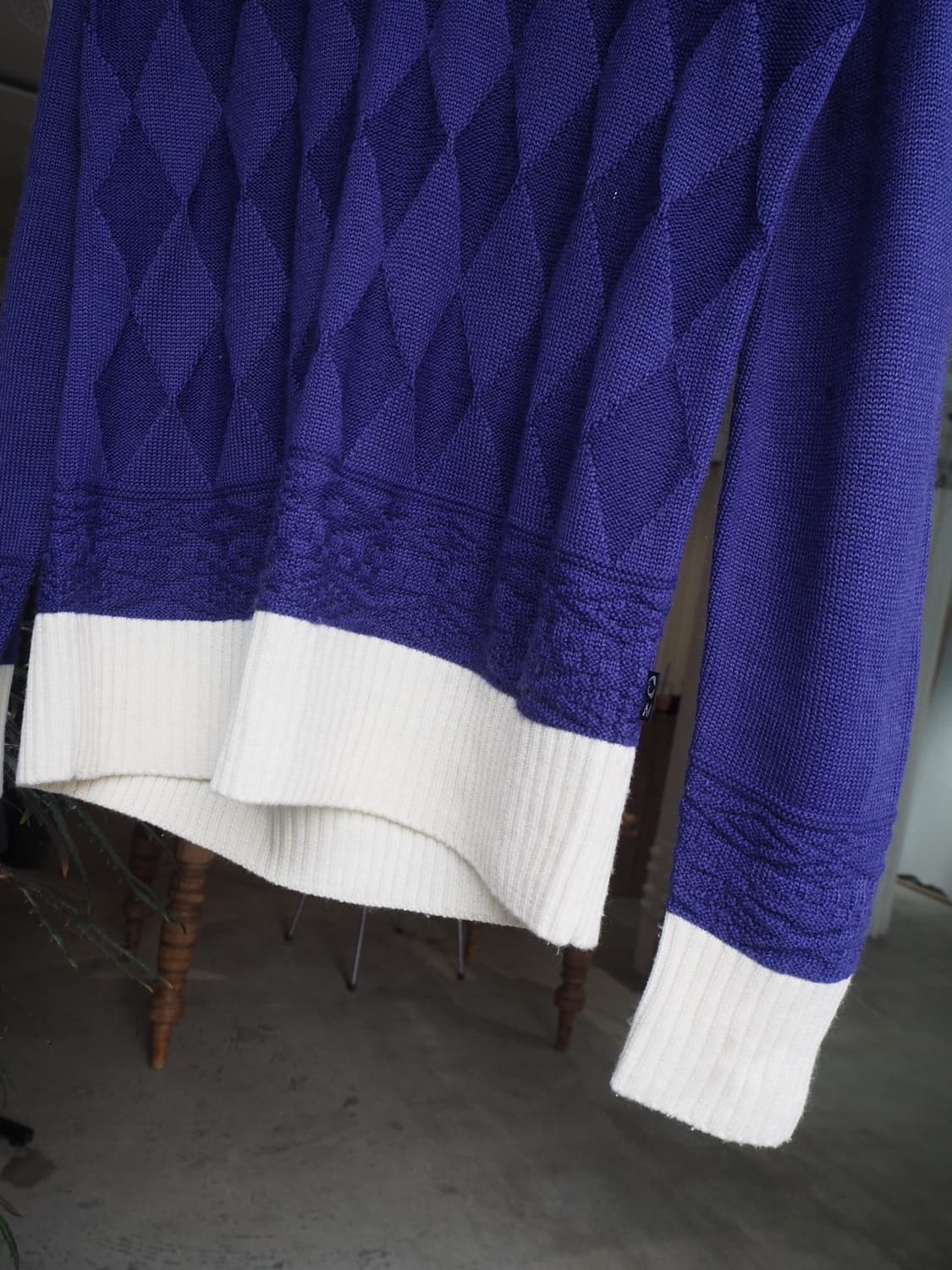 MORGAN HOMME argyle knit  상품이미지2