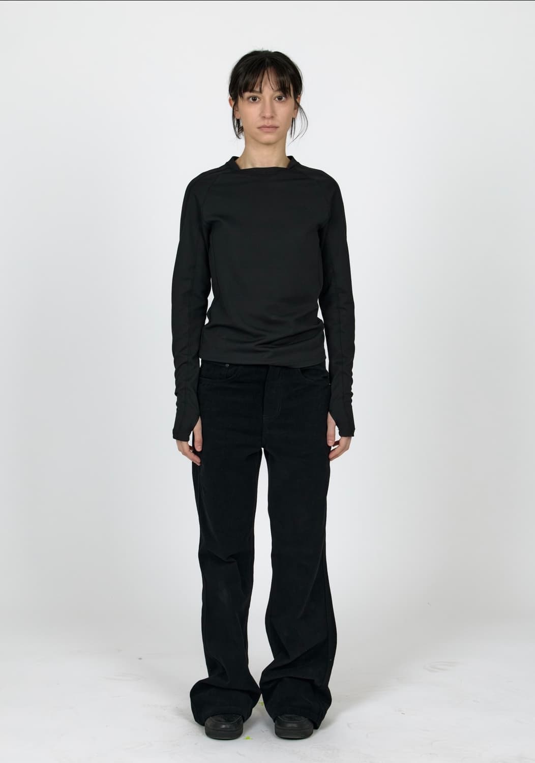 Mpa GRID LONG SLEEVE WOMAN (BLACK) 상품이미지2