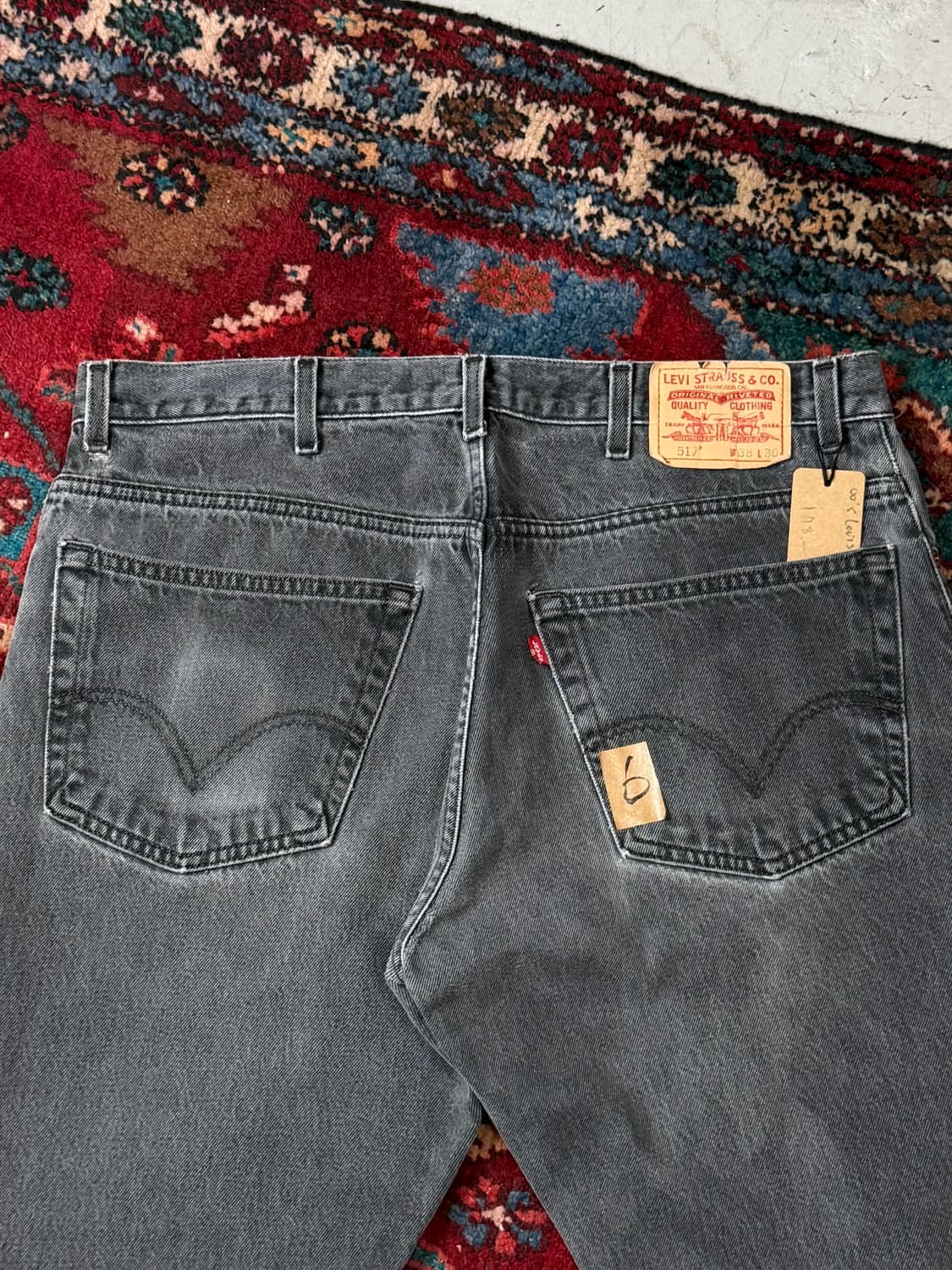 00's 빈티지 리바이스 517 블랙 부츠컷 플레어진 상품이미지6