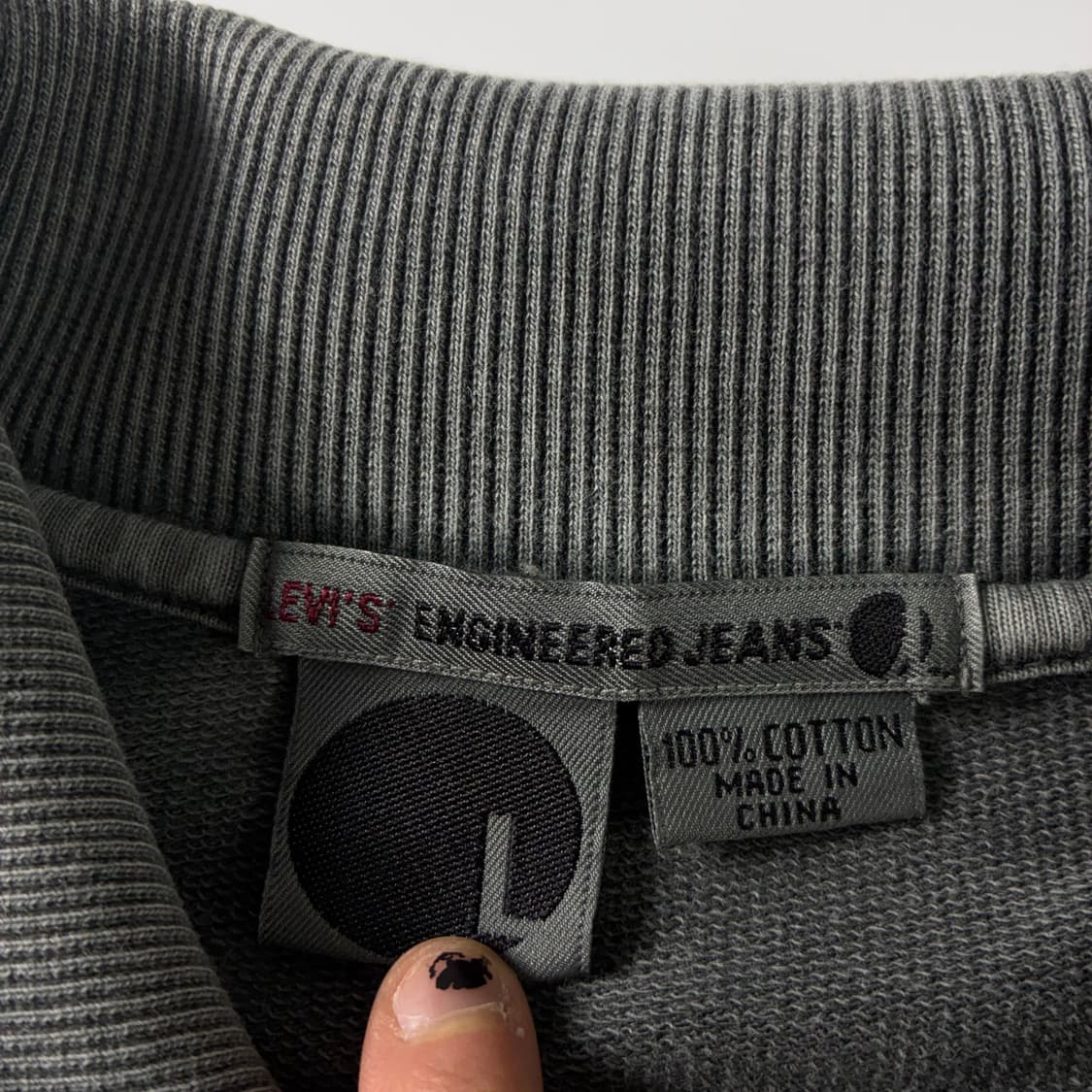 Levi's  리바이스 엔지니어드진 코튼 스컬 차콜 집업  상품이미지6