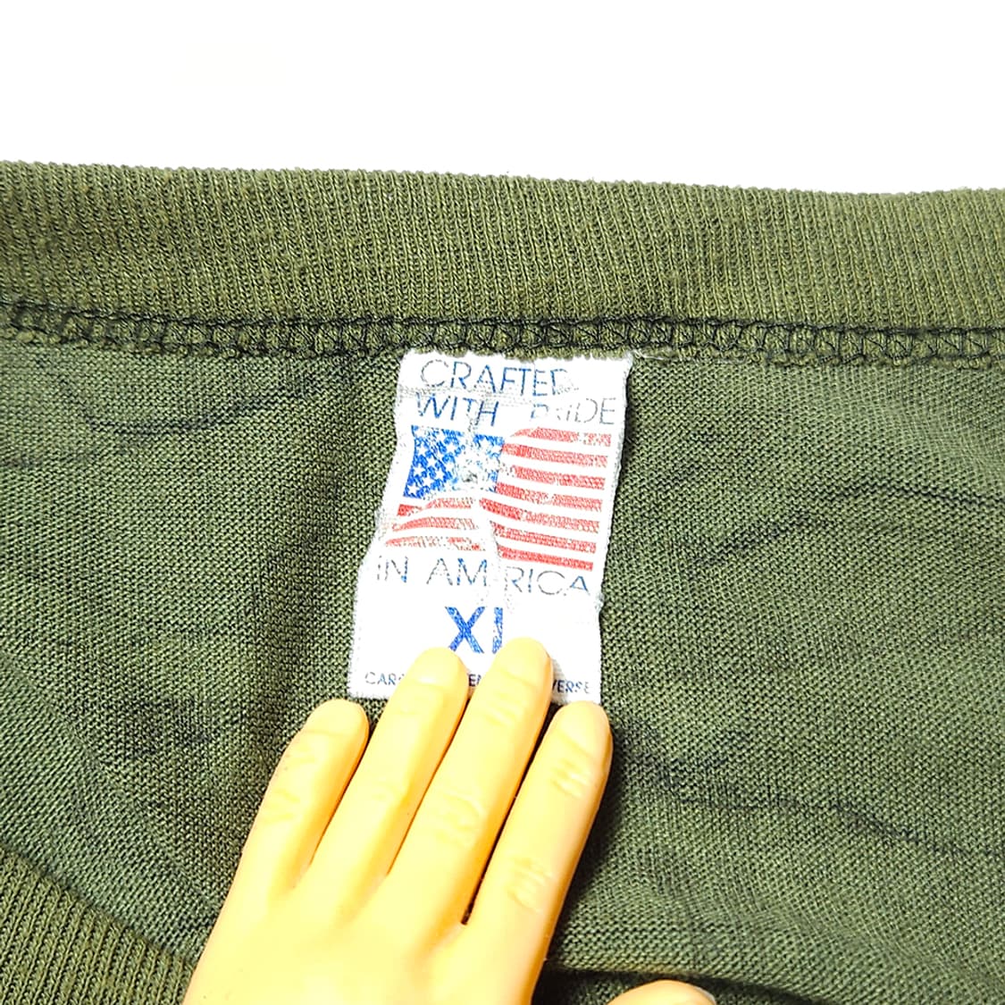 90s USA 빈티지 우드랜드 카모 싱글스티치 롱슬리브 티셔츠 상품이미지5