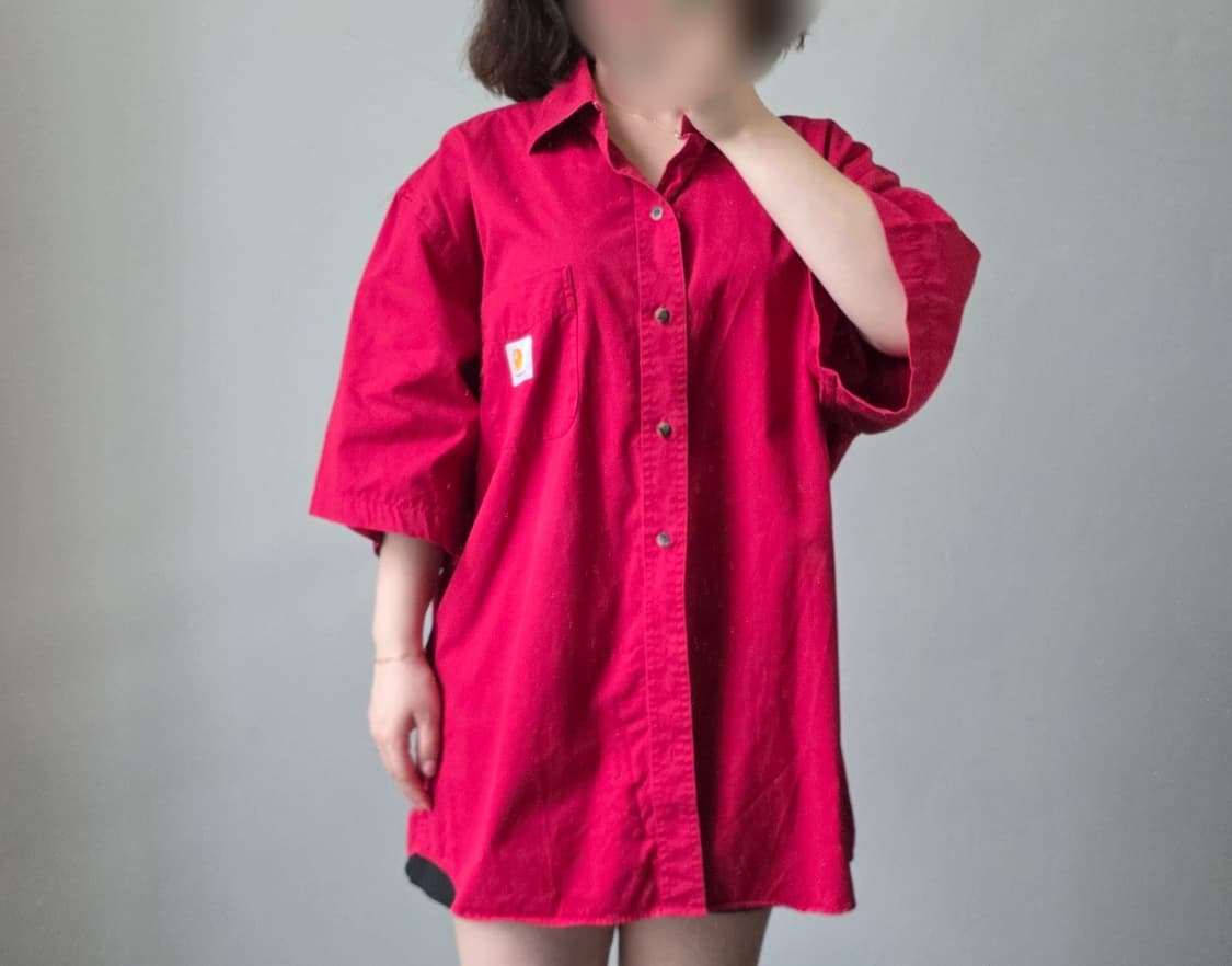 [프립] 칼하트 레드 셔츠 남방 상품이미지2