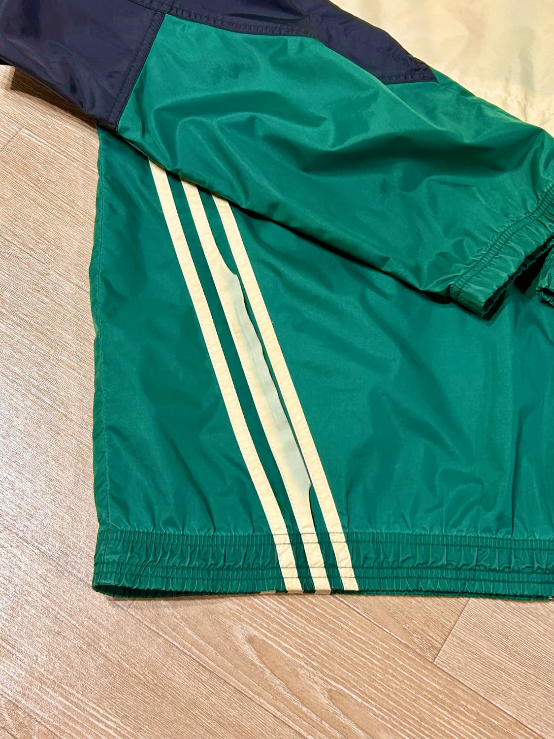 아디다스 80s 그린 아이보리 윈드브레이커 상품이미지6