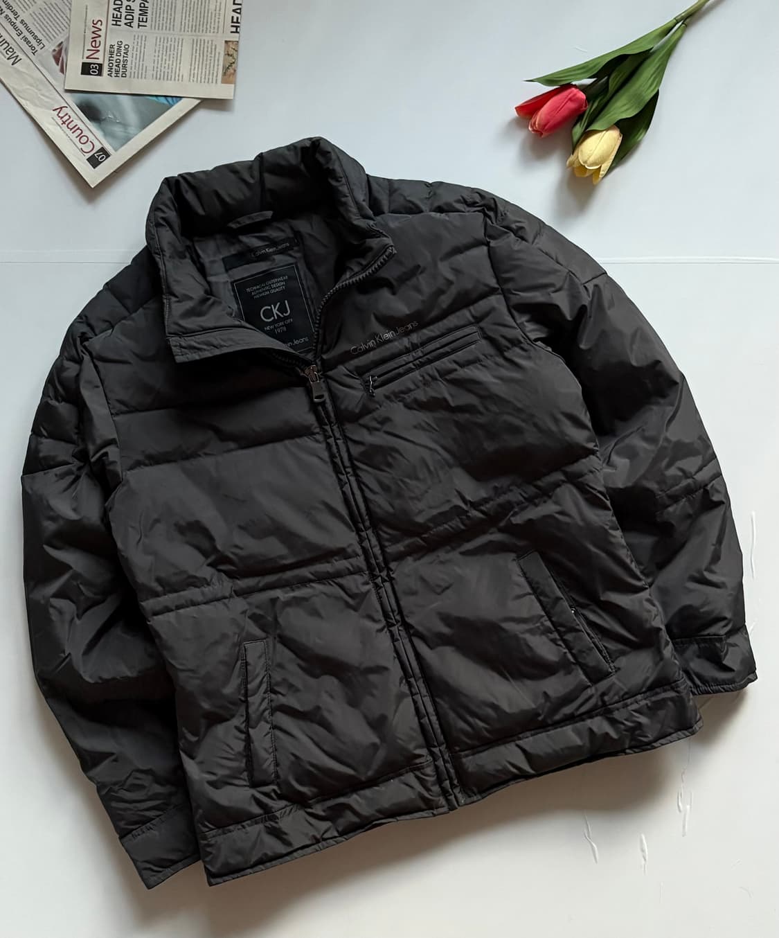 켈빈클라인 그레이 푸퍼 재킷 상품이미지2
