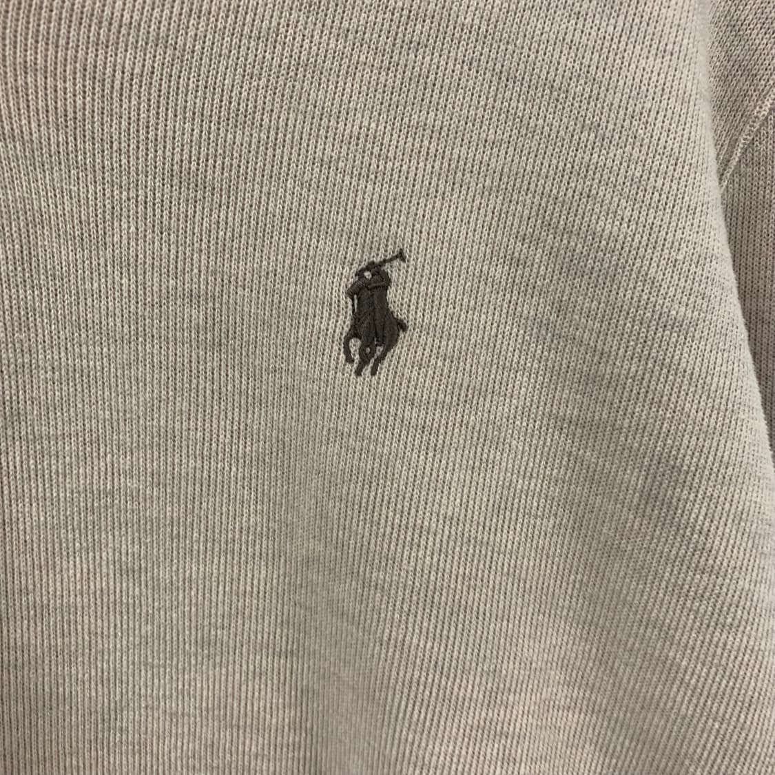 폴로 랄프로렌 신형 베이지 반집업 니트 상품이미지3