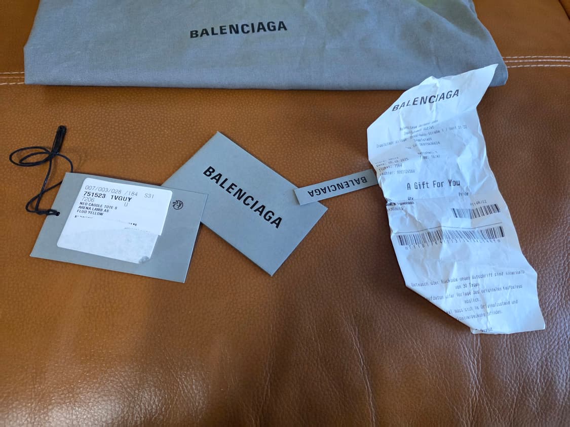 정품 발렌시아가 네오카골 르시티 시티백 모터백 스몰사이즈 네온 색상 상품이미지9