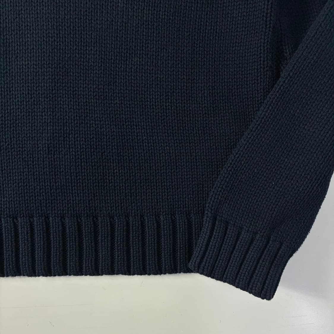 Polo  폴로 진스 컴퍼니 엠브로이드 자수 코튼 네이비 니트  상품이미지4