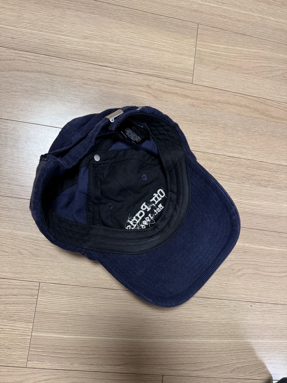Ofr. Paris Navy Corduroy Cap — 파리 감성 로고  상품이미지2