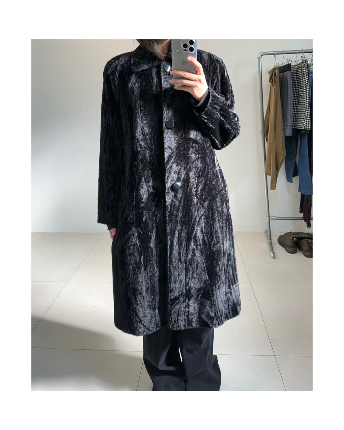 빈티지 벨벳 코트 상품이미지7