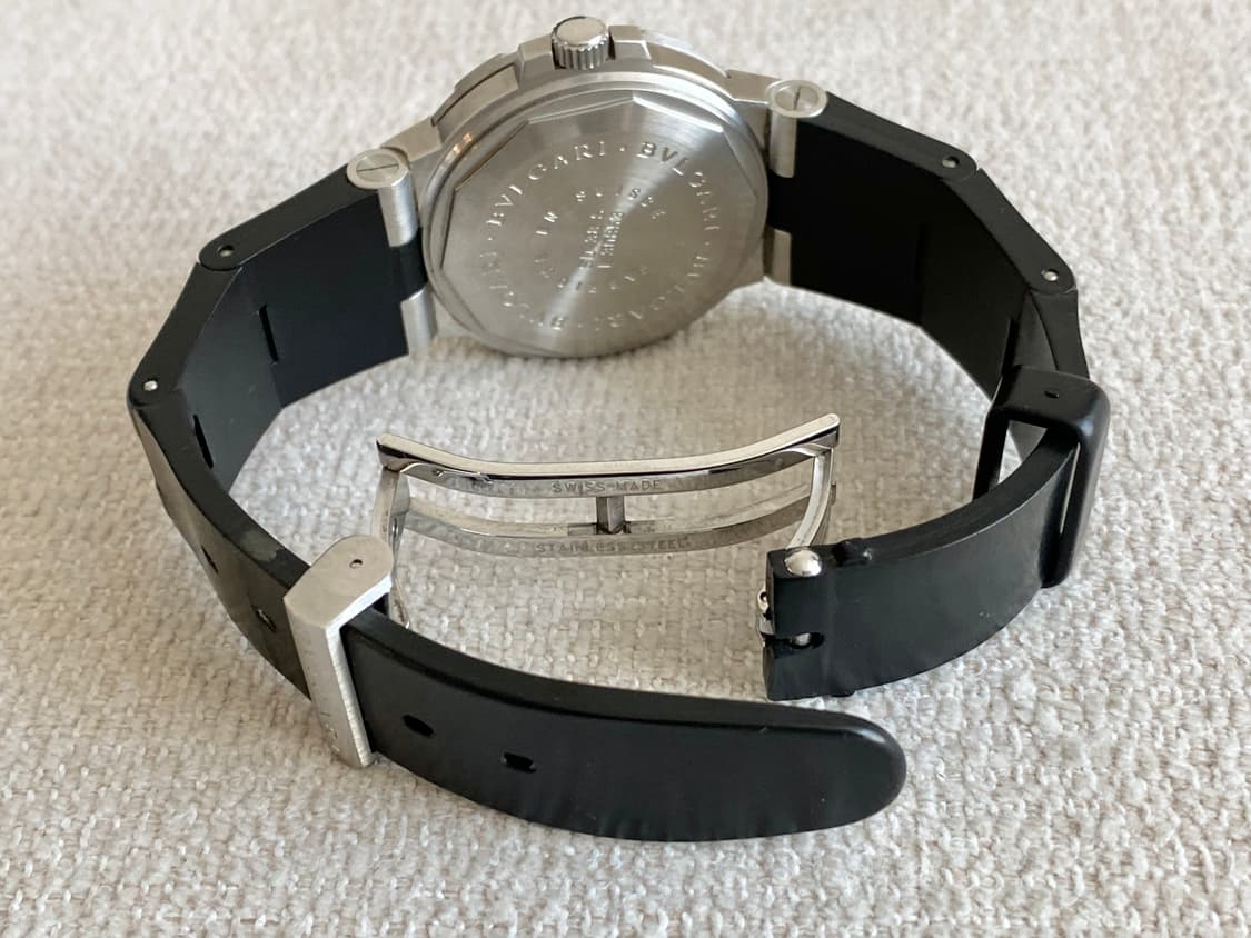 불가리 디아고노 스쿠버 SD38S 오토메틱 38mm 러버타입 상품이미지10