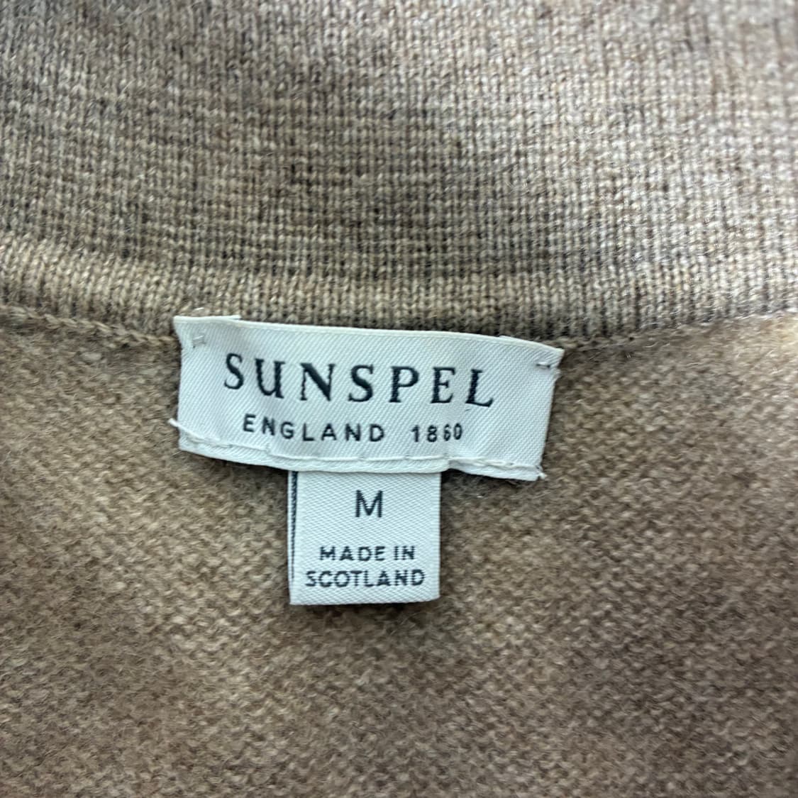 Sunspel  선스펠 캐시미어 브라운 카라 니트   상품이미지4