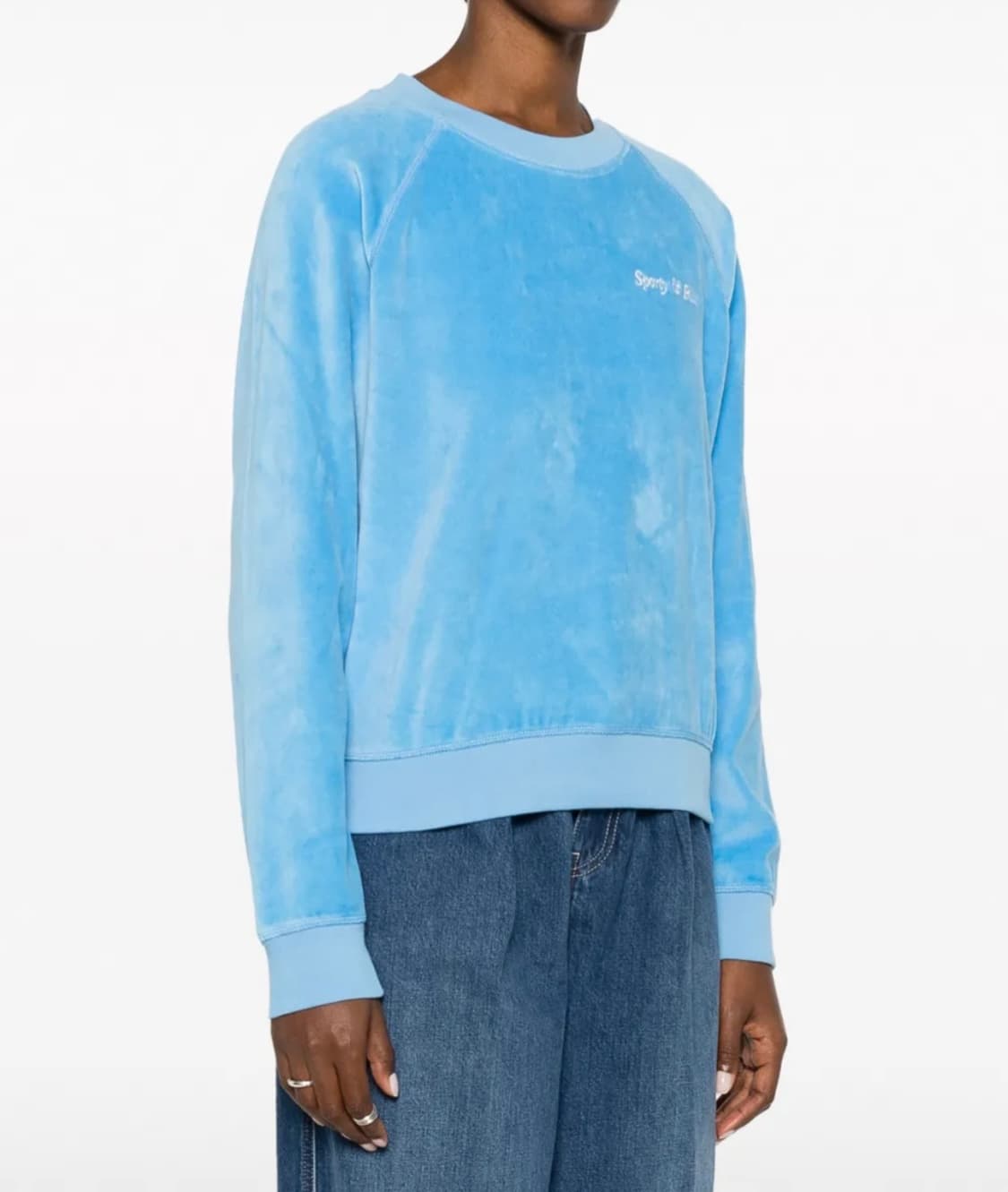 스포티앤리치 벨벳 로고 자수 스웨터 (Fetching에서 36만원대) S 상품이미지2