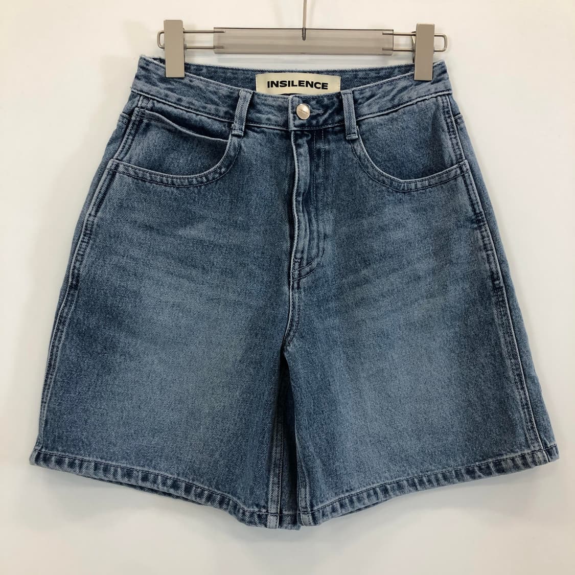 인사일런스 버뮤다 와이드 데님쇼츠 S 상품이미지1