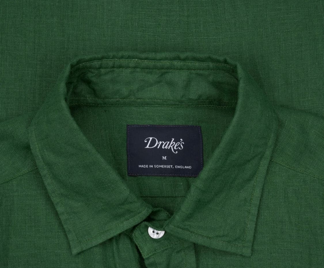 드레익스 리넨 셔츠 그린 XL 새상품 상품이미지2