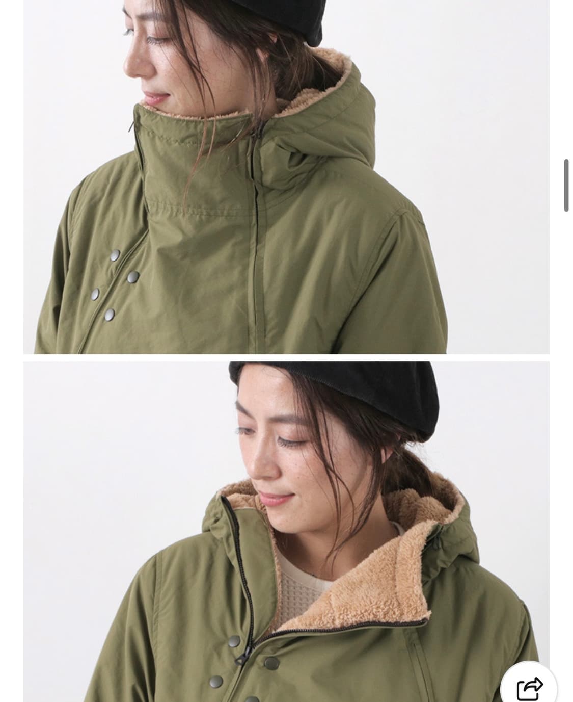 [L] CAL O LINE 칼오라인 업데이트 스노우 파카 올리브 상품이미지3