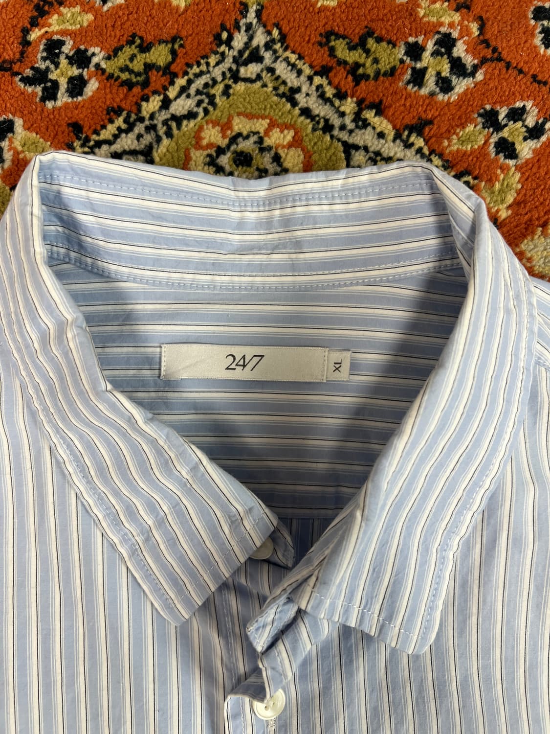 [XL] 24/7 블루 스트라이프 셔츠 상품이미지3