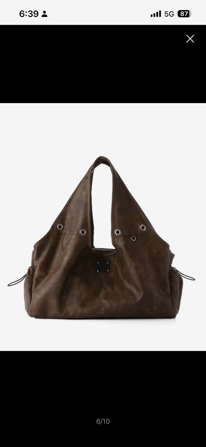 스퀘어라인 숄더백 Terry Dark Brown 상품이미지1