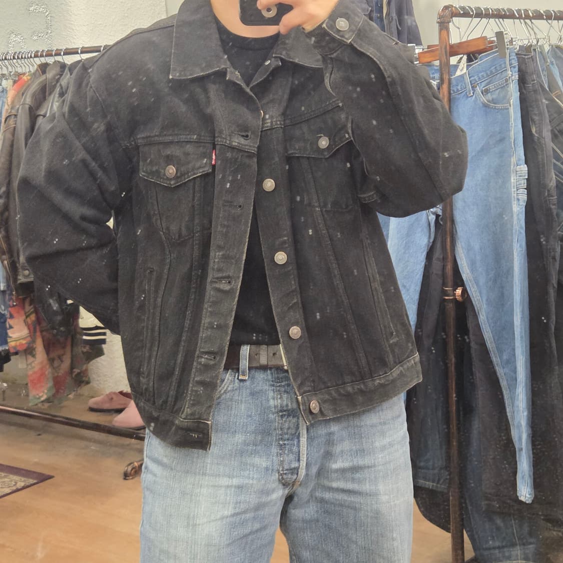90s 00s 리바이스 70506 흑청 자켓 상품이미지6