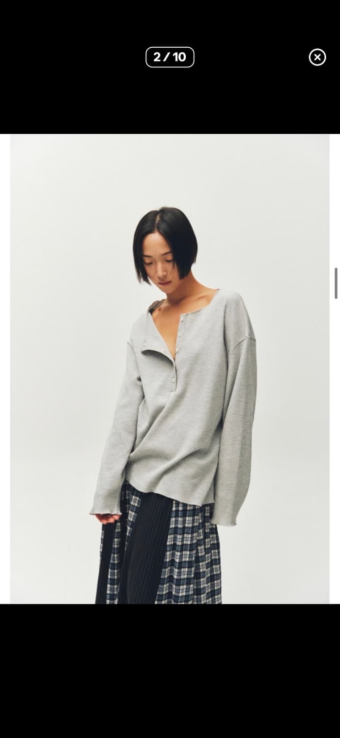 플리즈프로젝트 헨리넥 티셔츠 상품이미지2