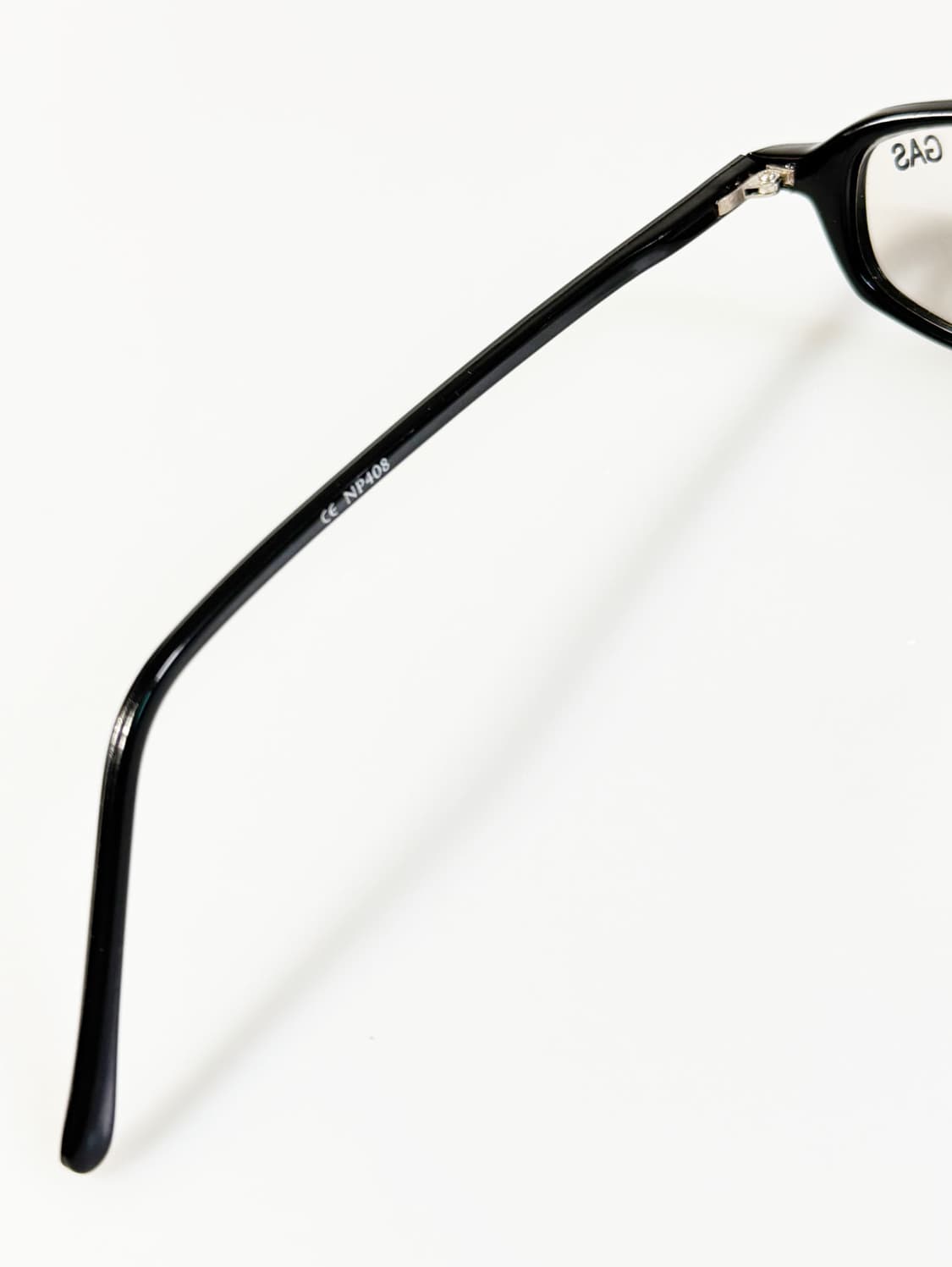 90s FIRE GAS 블랙 오벌 뿔테 프레임 빈티지 안경 상품이미지7