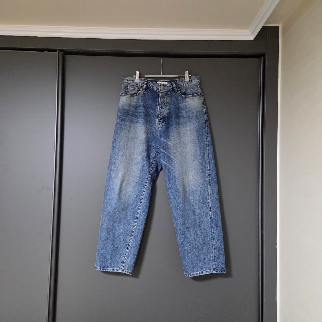 [1] 아워셀브스 와이드 테이퍼드 데님 워시드블루 / 아워셀브즈 중청 상품이미지1