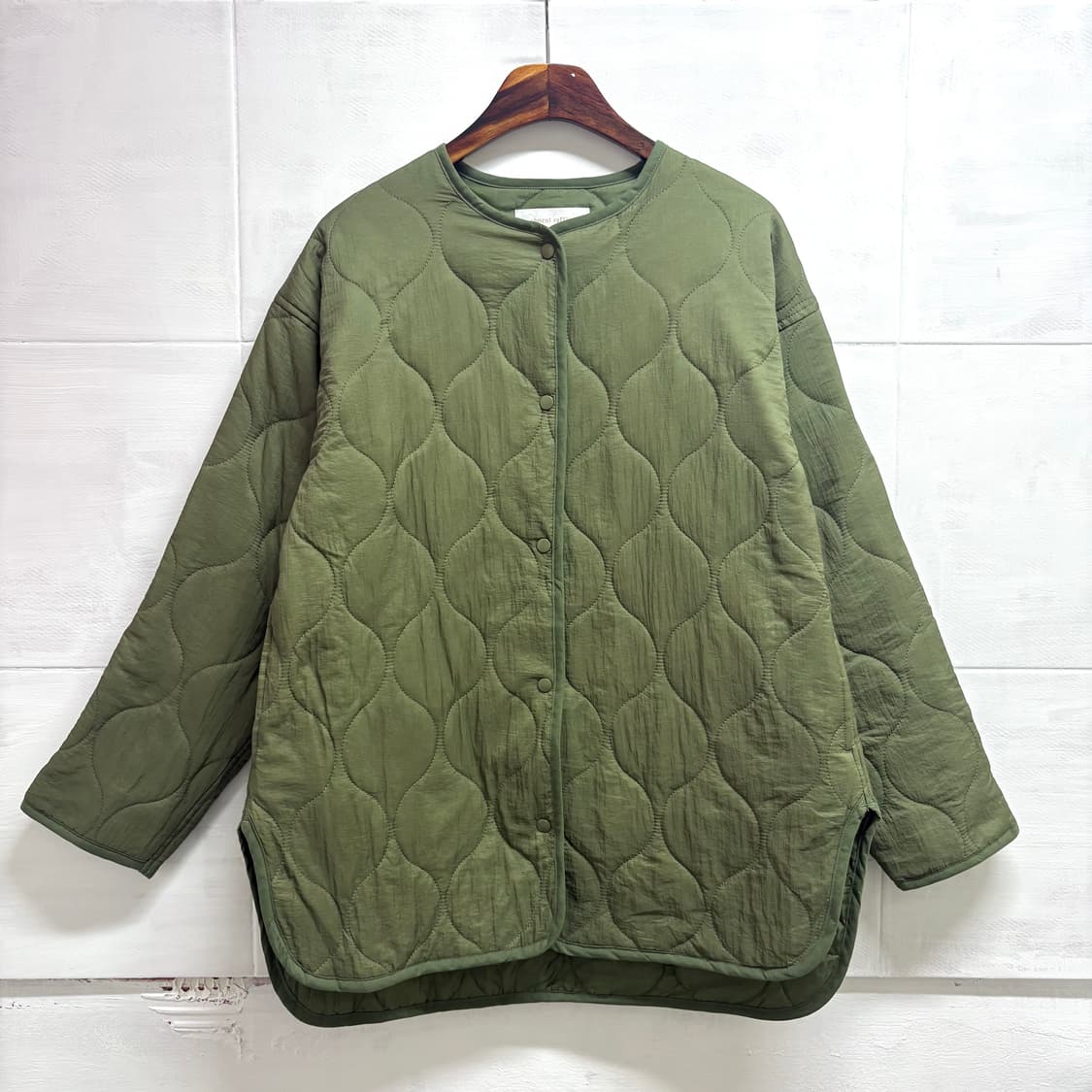 Chocol raffine 카키 퀼팅 점퍼 자켓 (JPN) 상품이미지1