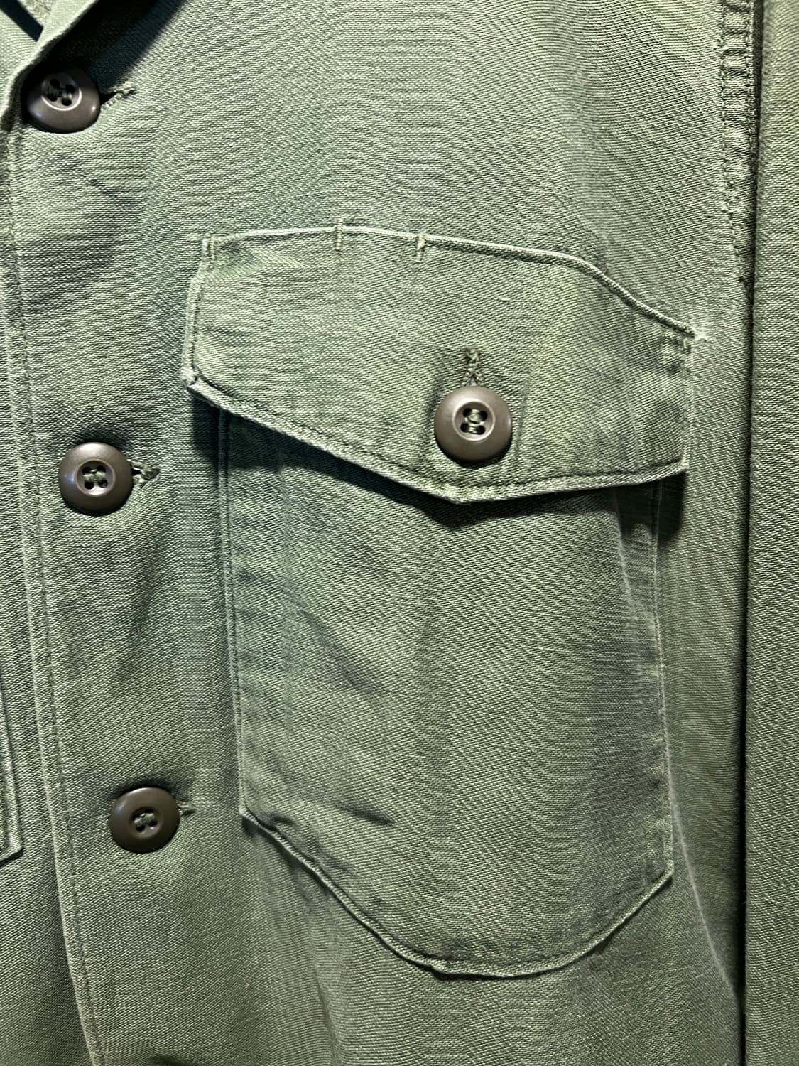 [S]60's 오리지널 U.S ARMY OG-107 밀러티리 셔츠 상품이미지3
