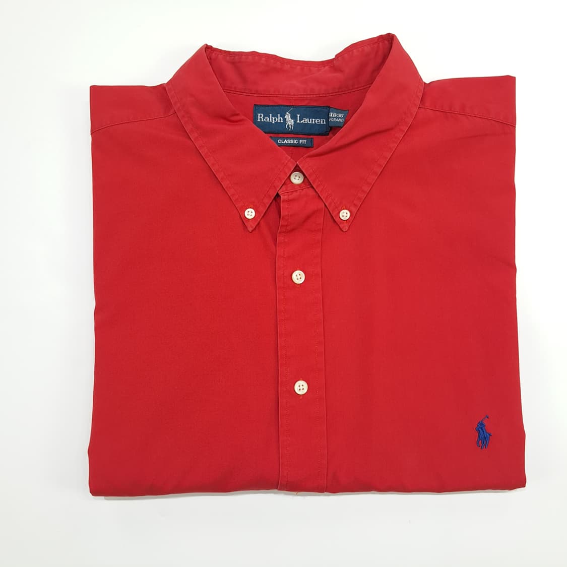 Co512 3XL Big 폴로 랄프로렌 레드 반팔 셔츠 남방 상품이미지10