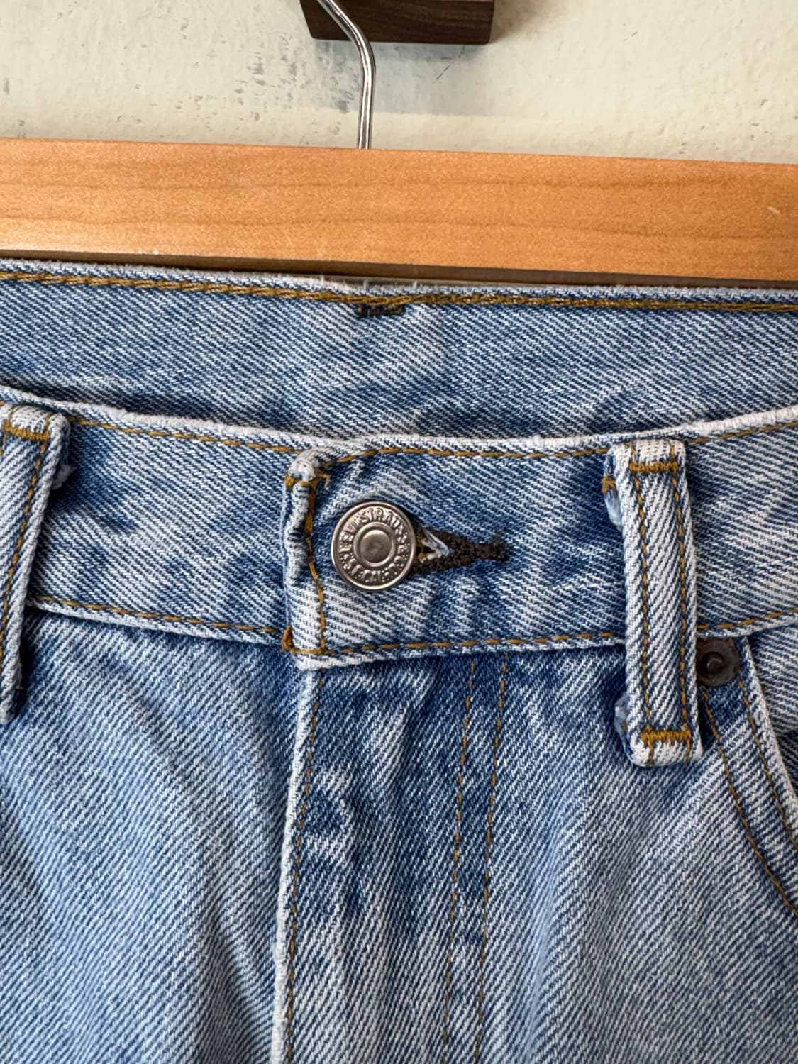 리바이스 505 빈티지 연청 데님팬츠 상품이미지5
