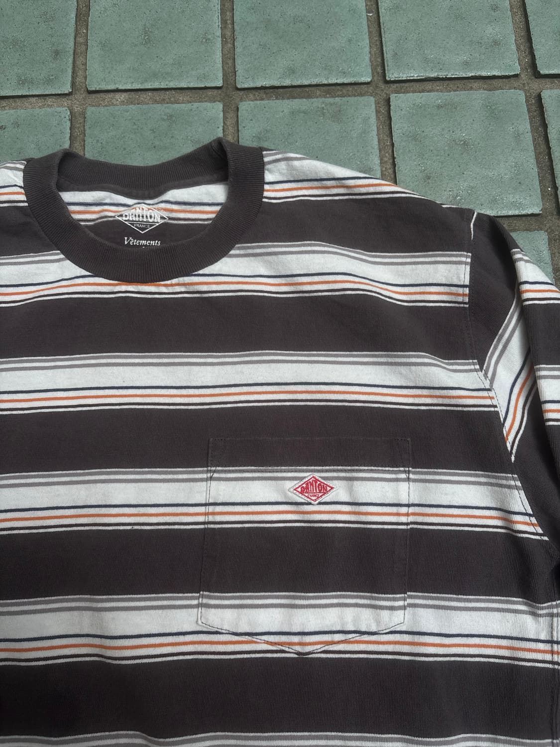 단톤 스프라이프 포켓 롱슬리브 L 상품이미지3