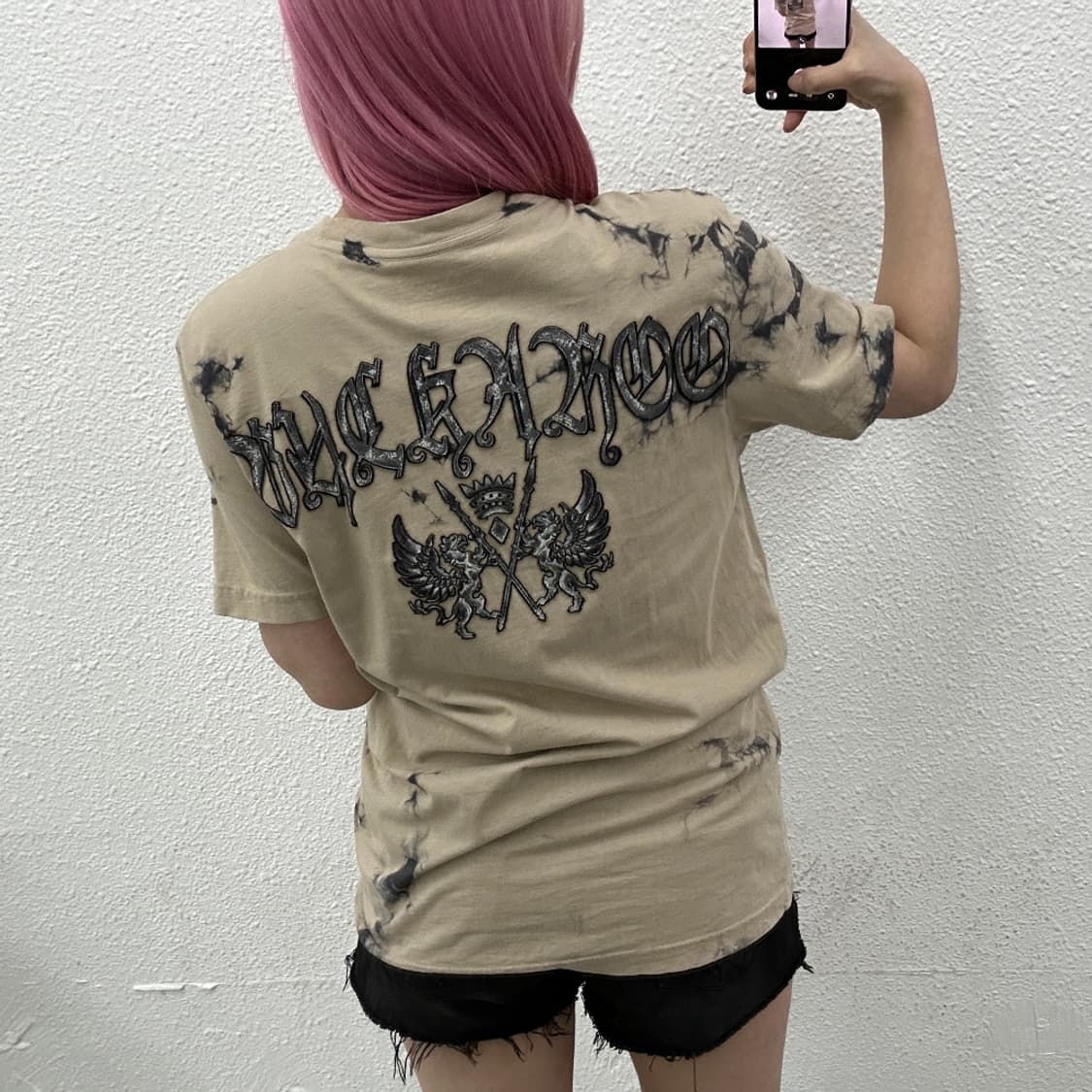 버커루 락시크맛 스컬 프린팅 모카맛 반팔 M 상품이미지2