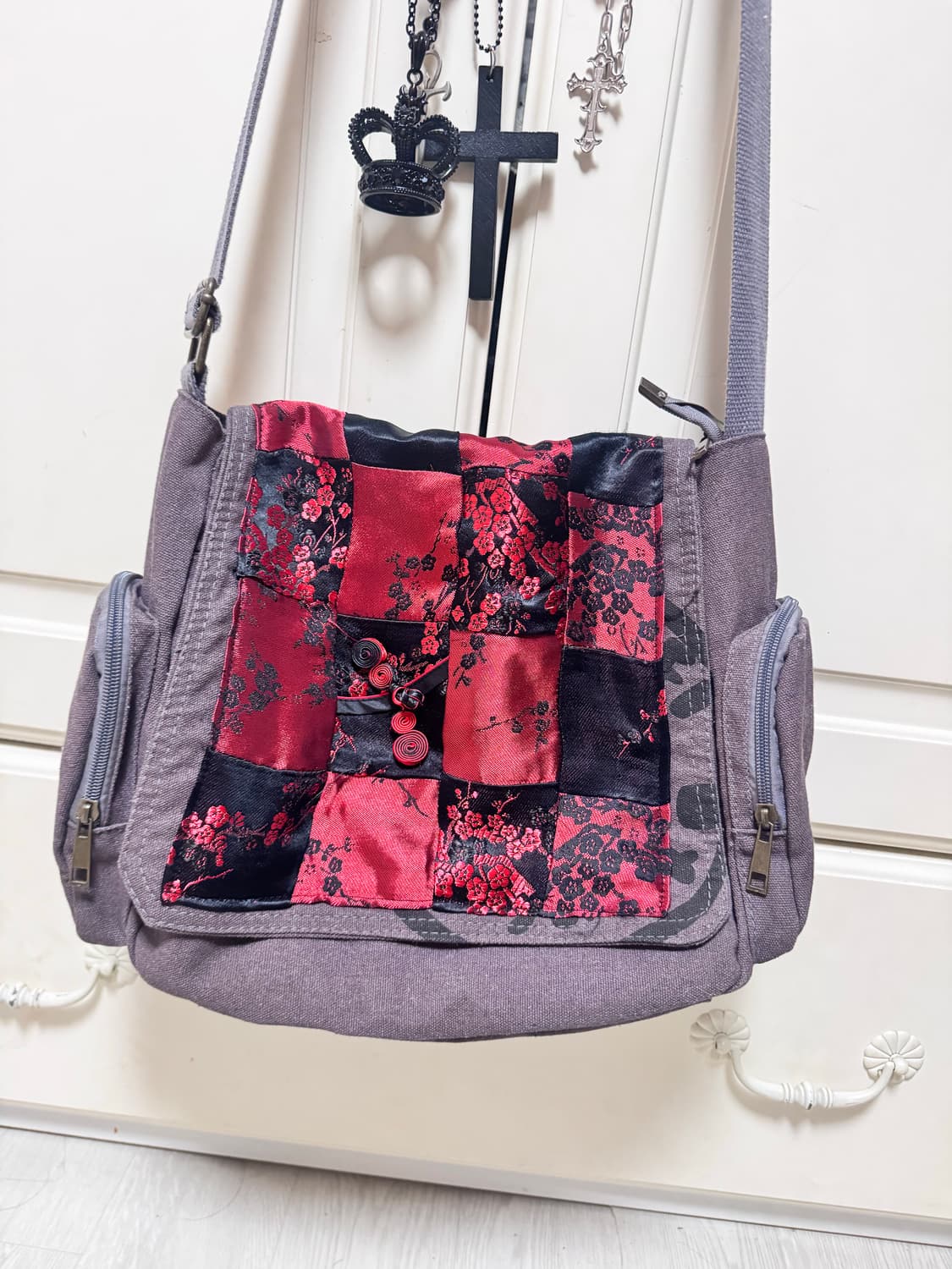 빈티지 차이나 치파오 패치워크 핸드메이드 숄더백 크로스백 가방 상품이미지1