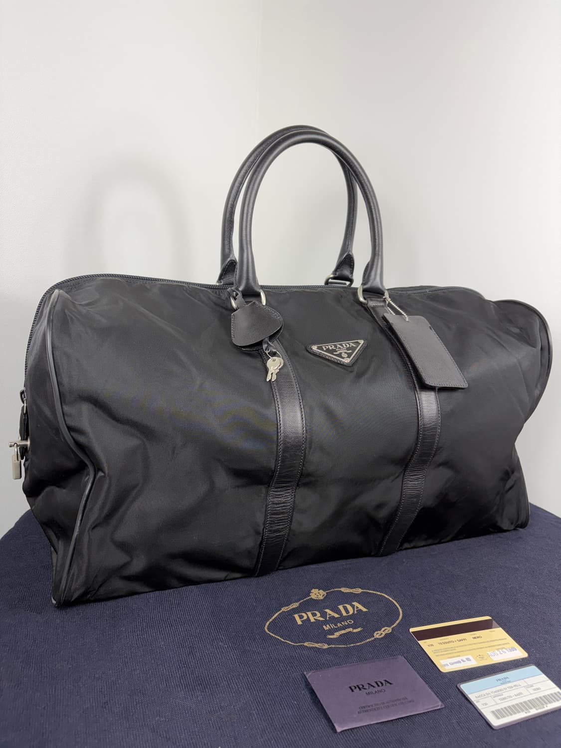 프라다 V20 나일론 보스턴백 골프가방 여행가방 상품이미지2