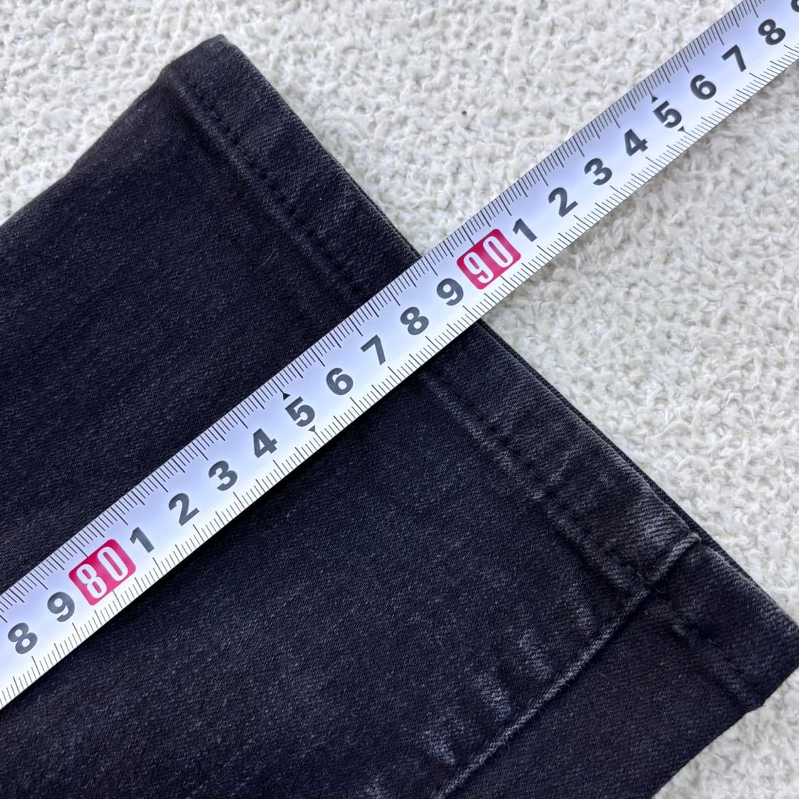 76(30) 게스 흑청 일자핏 데님 팬츠 0428E 상품이미지6