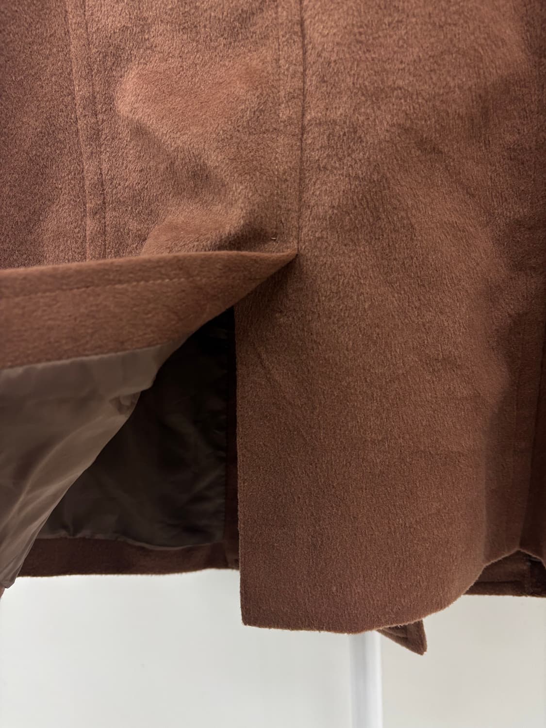 빈티지 브라운 더블 하프 코트 자켓 상품이미지9