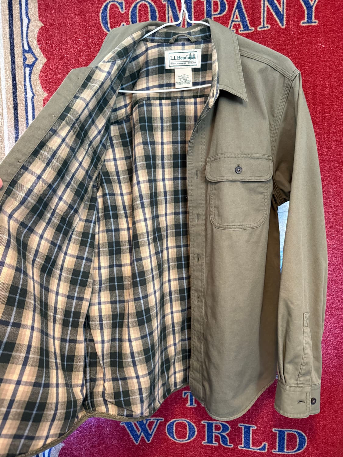 L.L bean 엘엘빈 코튼 셔츠 자켓 L 상품이미지2