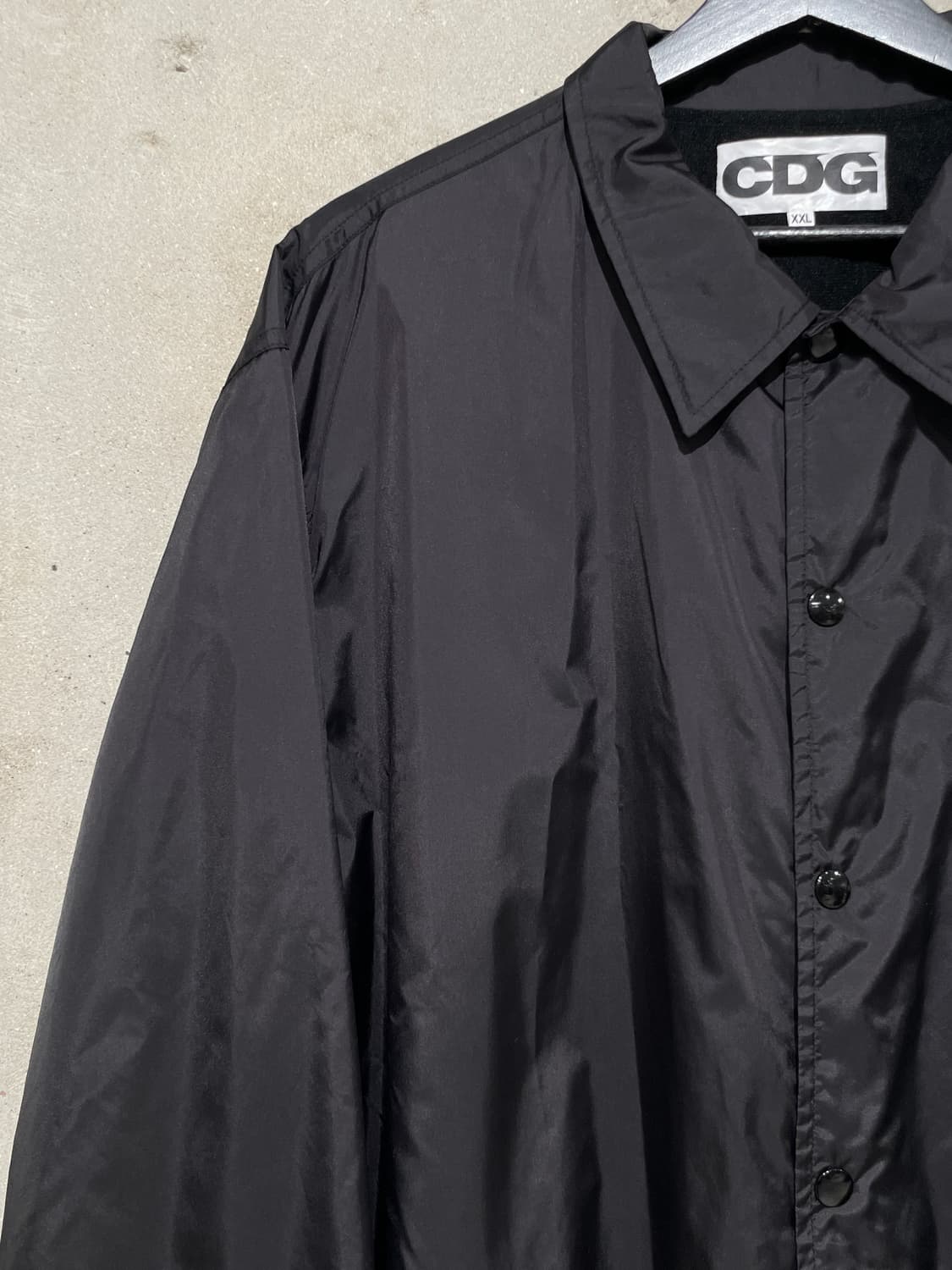 꼼데가르송 x 스투시 블랙 T-그래픽 코치 자켓 상품이미지2