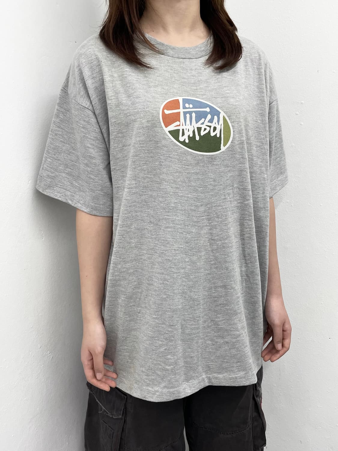 스투시 00s 오발 로고 티셔츠 *레어 상품이미지2