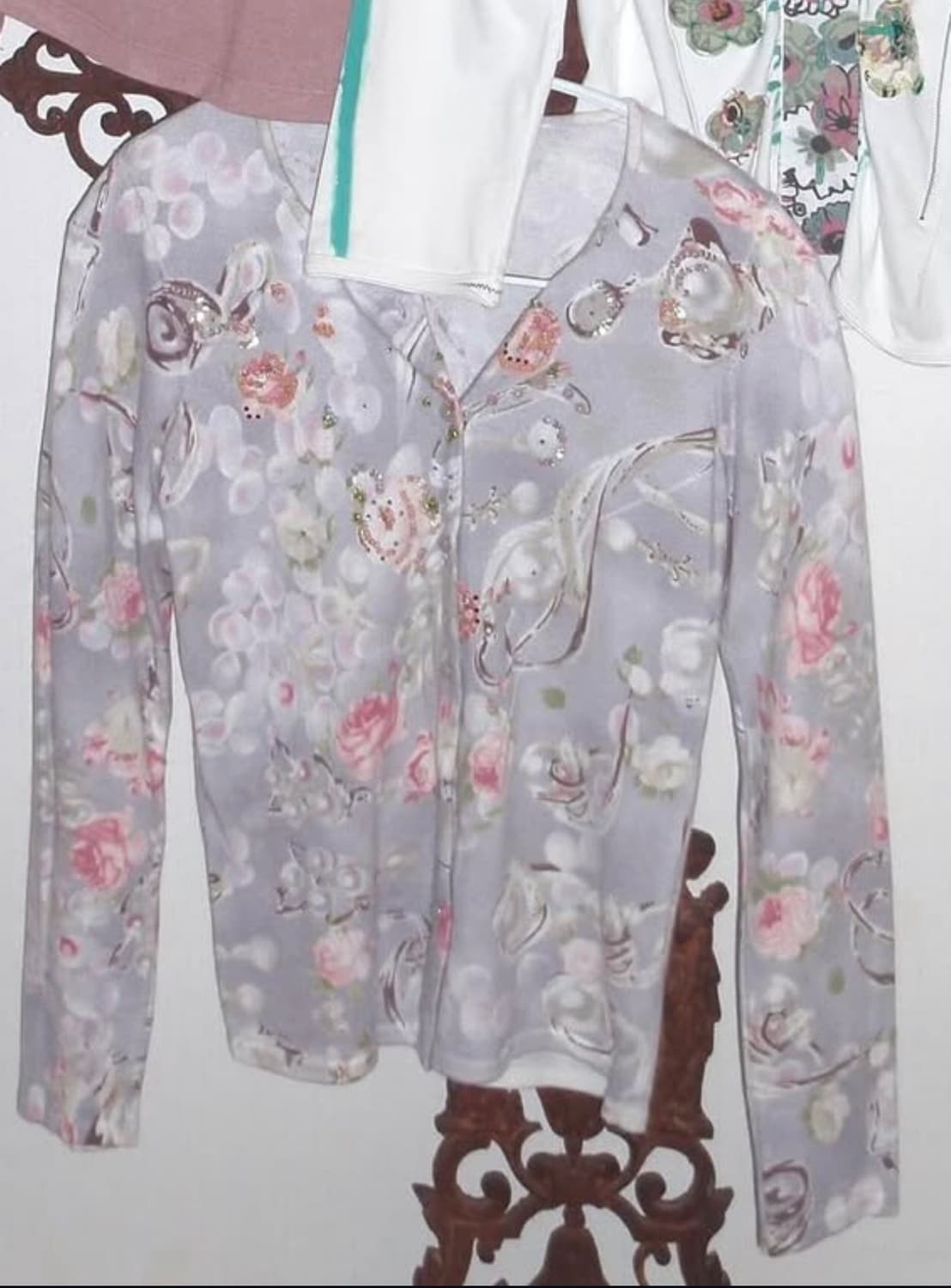 빈티지 플라워 가디건 상품이미지1